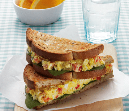 Coronation Egg Salad Sandwich - Eat Fit Fuel