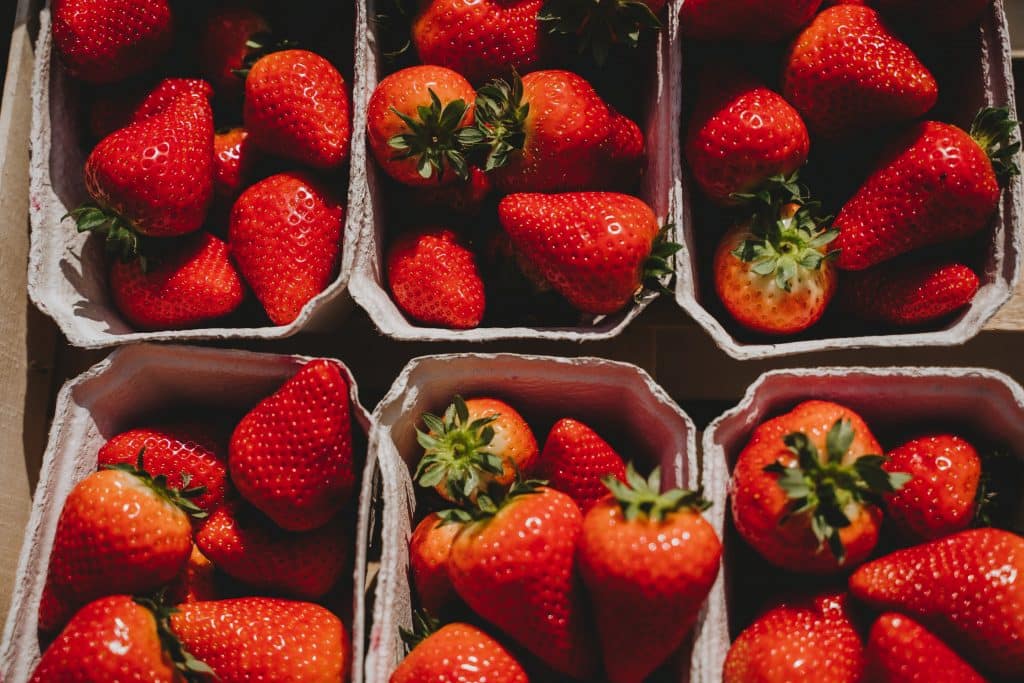 Photo of strawberries in small containers - what to eat when craving sugar