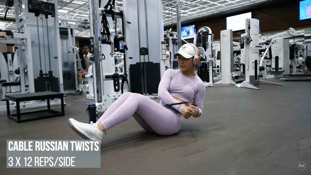 Russian Twist - Best Cable Machine Abs Workout