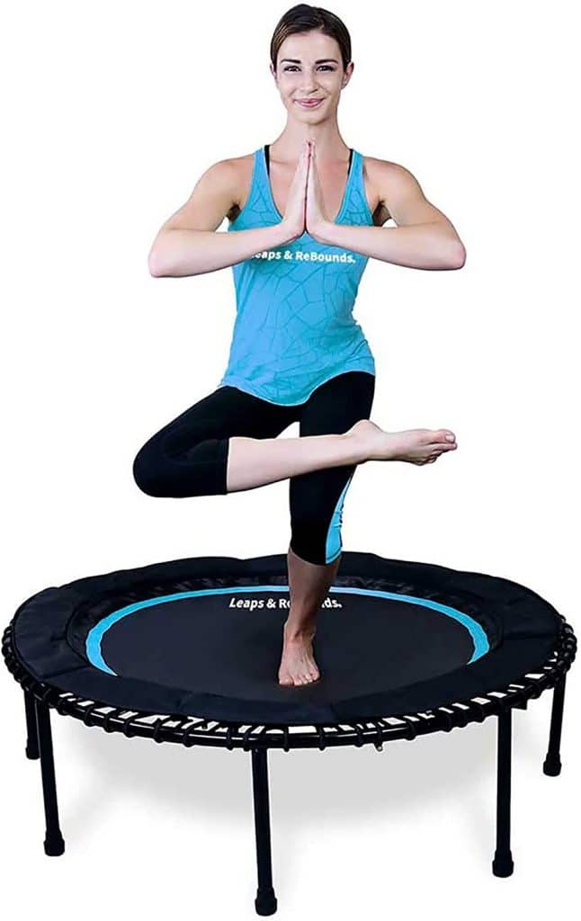 Leaps and ReBounds Trampoline for Adults and Kids - Mini Trampolines for Exercise