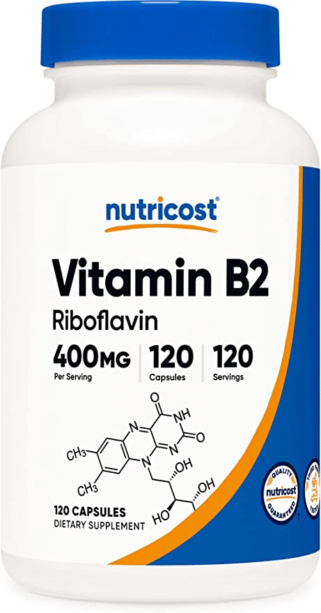 Nutricost Vitamin B2 Riboflavin 400mg